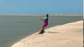 Kitesurfing Technique  Beach Start Front Roll [upl. by Alemak]