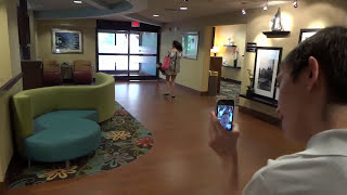 Mini Hotel Tour While Face Timing with EMS318 at Hampton Inn in Cornelius NC Lake Norman [upl. by Hillary]