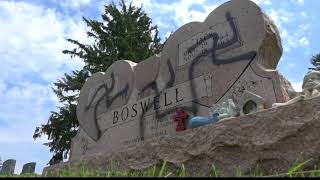 Family hurt after cemetery vandalism [upl. by Etnahsal]