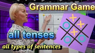 Grammar Game for Teaching Tenses Noughts and Crosses [upl. by Aelgna]