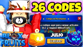 26 CODIGOS DE BLOX FRUITS CODES ROBLOX JULIO 2024 [upl. by Chambers]