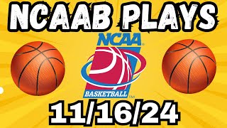 College Basketball Picks amp Predictions Today 111624 [upl. by Enirac]