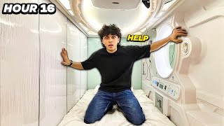 TRAPPED FOR 24 HOURS IN A POD HOTEL HELP [upl. by Setsero]