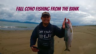 Oregon Salmon Fishing Bank Fishing For Salmon on the Columbia Catch Clean and Cook  Coho Fishing [upl. by Naivaf399]