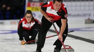 HIGHLIGHTS Switzerland v Canada  Gold medal game  World Mixed Doubles Curling Championship 2017 [upl. by Irolam]