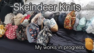 Skeindeer Knits Going through my knitting works in progress [upl. by Sirac]