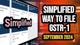 Simplified way to file gstr1  gst process simplified [upl. by Niryt]