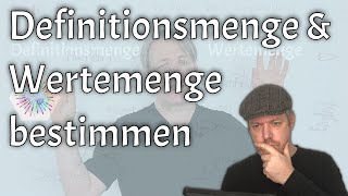 Definitionsmenge und Wertemenge einer Funktion bestimmen Beispiele amp Ausnahmen [upl. by Ellecrad]