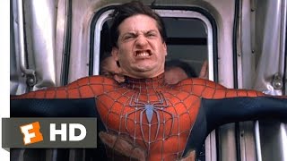 SpiderMan 2  Stopping the Train Scene 710  Movieclips [upl. by Odlopoel]