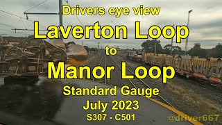 Drivers eye view Laverton Loop to Manor Loop Jul 2023 [upl. by Wasson]