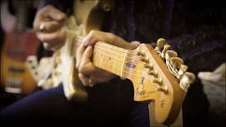 1957 Fender Stratocaster Custom Shop Homer Haynes Aztec Gold  Featuring Joe West  Premier Guitars [upl. by Ehgit]