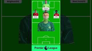 Game week 10 Recommended Best 11 Squad🔥🏆 fpl premierleague [upl. by Butterfield]