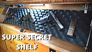 DIY Stealth Shelf Hidden Compartment Shelf Concealment Shelf  A place for Secret Things [upl. by Essilem]