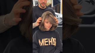 Transform long hair to Short hair  how she look hairstyle wolfcut haircut nail shorts [upl. by Admana]