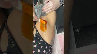 🔶Underarm Wax Demo🔶 waxing wax underarmwax hairremoval satisfying yt shortsfeed short [upl. by Toshiko]