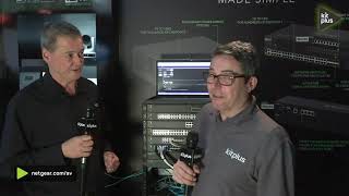 NETGEAR Showcase ProAV Solutions with SMPTE 2110 at ISE 2024 [upl. by Haelem]