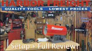 NEW BAUER 3060K BTU Propane Heater Setup Tests amp Full Review [upl. by Riek]