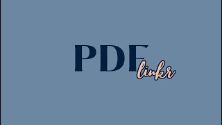 Creating a Digital Planner with PDF Linkr [upl. by Huff]