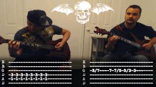 Avenged Sevenfold  Clairvoyant Disease Dual Guitar Cover with Tabs [upl. by Kirit]