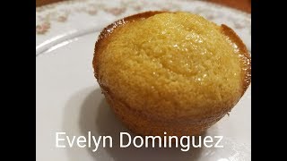 Pan de Maiz Con Miel Cornbread  en el molde de Muffins [upl. by Houston]