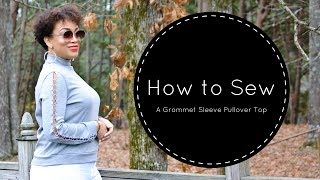 How to Sew a Grommet Sleeve Pullover Top  McCalls 7660 [upl. by Iaoh610]