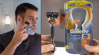 What its Like to Shave With Gillettes INSANE 5Blade Proglide Razor [upl. by Eimirej]