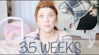 35 WEEKS PREGNANT WTWINS UPDATE  ALMOST BABY TIME [upl. by Lynea512]