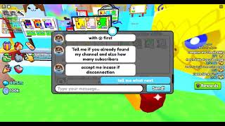 PetSim99  another scammer  another way scamming dont belive that  JUST PRESS cancel [upl. by Ateekahs]