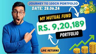 Mutual Fund Portfolio Live Returns Day 65 280624 [upl. by Constanta]