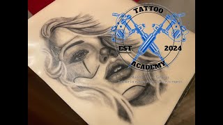 TATTOO TIME LAPSE CHICANO GIRL TATTOO [upl. by Esilanna]