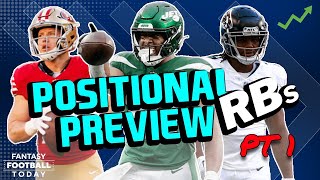 Running Back Preview Part 1 Best Strategy ADP Debates Draft Guide  2024 Fantasy Football Advice [upl. by Codie]