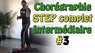 Chorégraphie step intermédiaire 3  STEP complet français  Apprendre le step [upl. by Ellata]