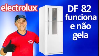 PORQUE GELADEIRA ELECTROLUX DF82FUNCIONA NORMAL E NÃO GELA [upl. by Adnawahs]