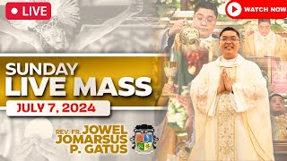 SUNDAY FILIPINO LIVE MASS TODAY II JULY 7 2024 II FR JOWEL JOMARSUS GATUS [upl. by Dj338]