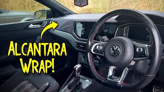 TRANSFORMING MY INTERIOR WITH ALCANTARA WRAP [upl. by Hgielar30]