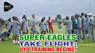 Super Eagles Soar First Training in Uyo for AFCON 2025 Showdown Against Rwanda [upl. by Enylrac]