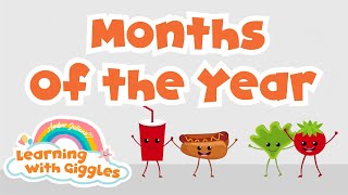 Months of the Year Song  January February March and More Nursery Rhymes for Kids by kids [upl. by Gunter]