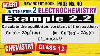 ncert example 22  class 12 Chemisry  Chapter 2  electrochemistry  ncert Example 22 chemistry [upl. by Aitram35]