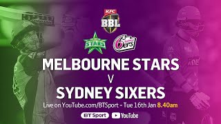 Melbourne stars vs Sydney Sixers Match cricket24 bigbashleague [upl. by Marty]