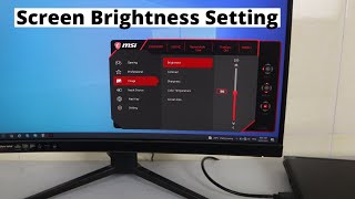 How to Adjust Screen Brightness on MSI Monitor [upl. by Katz]