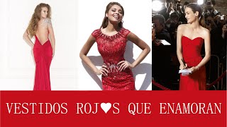 Vestidos Rojos para Fiestas y Bodas largos y cortos [upl. by Effie]