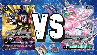 Arresterdramon VS Rosemon Digimon TCG [upl. by Noreik336]