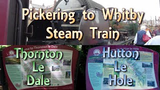 North Yorkshire Moors Railway Pickering to Whitby July 2022  Thornton Hutton Ryedale Folk Museum [upl. by Hrutkay]