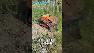 best quality remotely controlled robotic lawn mower for hills made in China [upl. by Hpeosj]