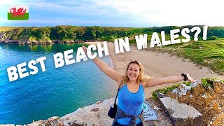 WELSH BEACHES TOUR OF PEMBROKESHIRE WALES  Barafundle Bay amp Pembroke Castle  AERIAL VIEWS [upl. by Inness514]