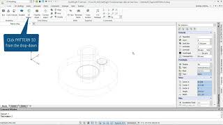 Creating a Rotated Pattern  DraftSight Fundamentals  Lesson 86 [upl. by Auqeenahs]