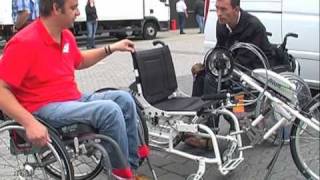 Handbike Speedy Messeneuheit Rehacare [upl. by Releyks]