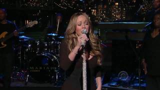 HD Mariah Carey  HATEU Live at David Letterman 2009 [upl. by Sevart]