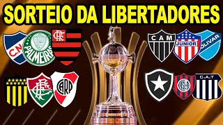 AO VIVO SORTEIO DAS OITAVAS DE FINAL DA LIBERTADORES 2024  DEFINIÇÃO DOS CONFRONTOS [upl. by Dill]