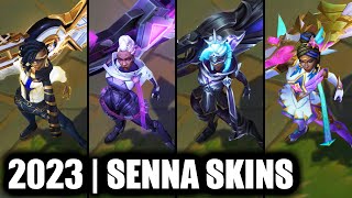 ALL SENNA SKINS SPOTLIGHT 2023  League of Legends [upl. by Anilac445]